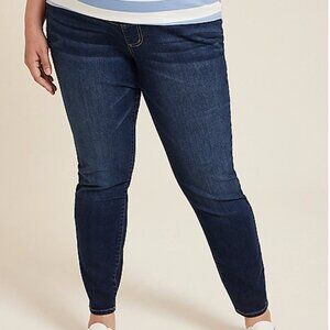 Maurices Plus Size Dark Over The Bump Maternity Jegging, Size 22W